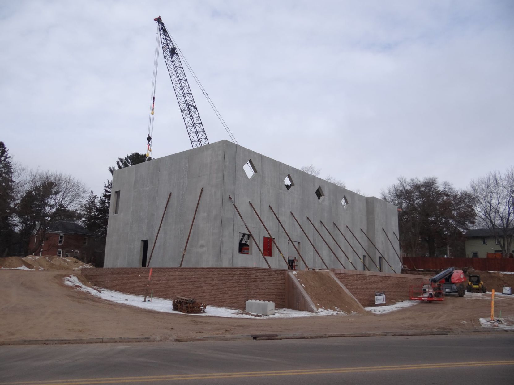 Chippewa Area History Center construction